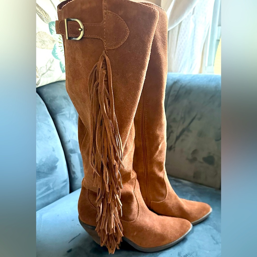 Carlos Santana Fringe Boots